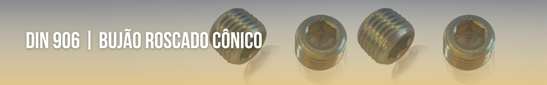 DIN 906 | BUJÃO ROSCADO CÔNICO